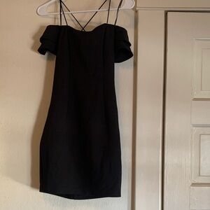 Guess Black Strapless Dress